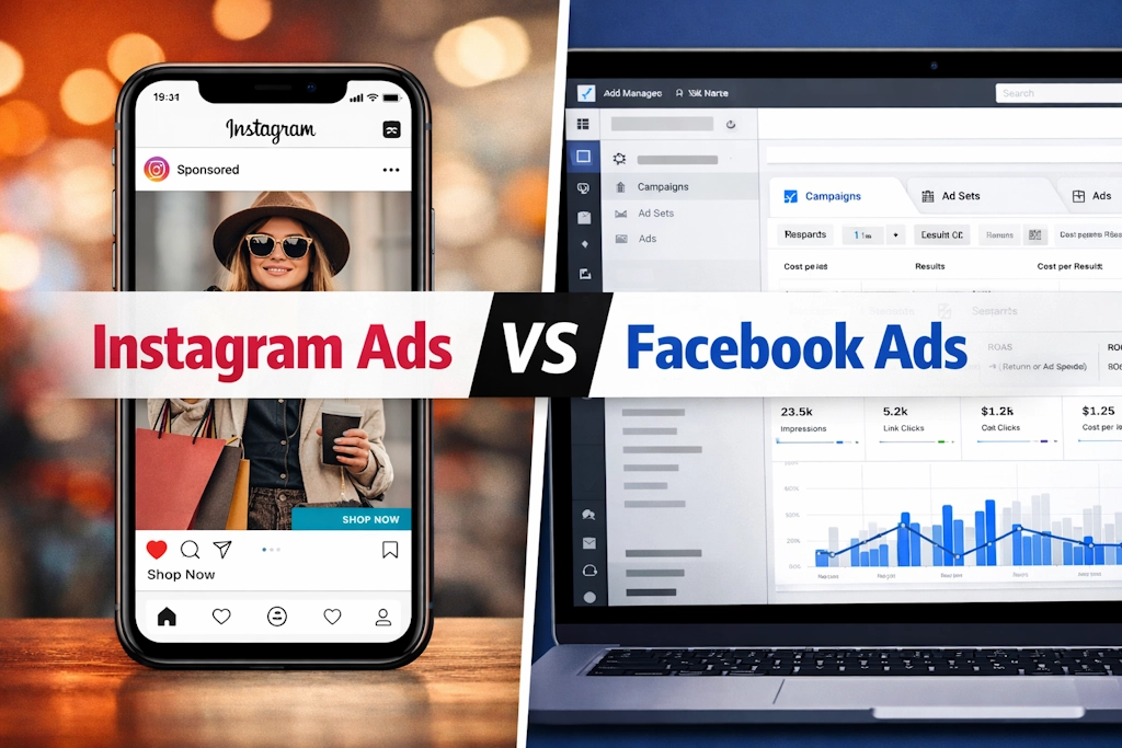 instagram vs facebook ads